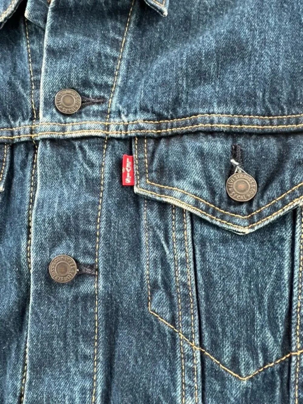 Levi's Premium Blue Denim Trucker Jacket Medium